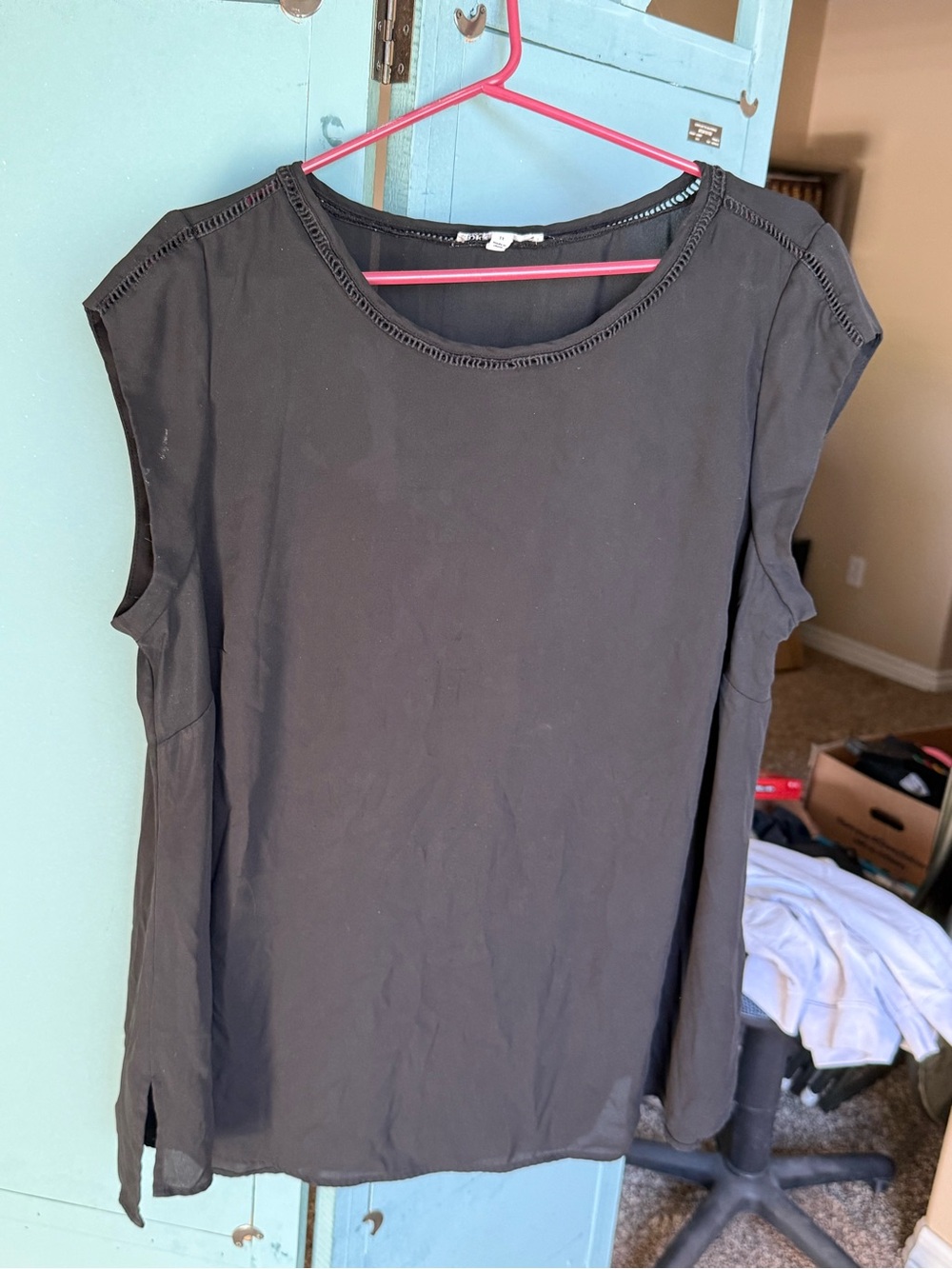 DR2 Black Cap Sleeve Shirt